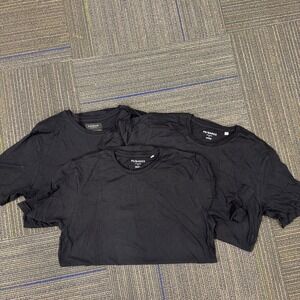 PS Basics By Pacsun Mens Black Scallop Fit T Shirt Size L Lot of 3